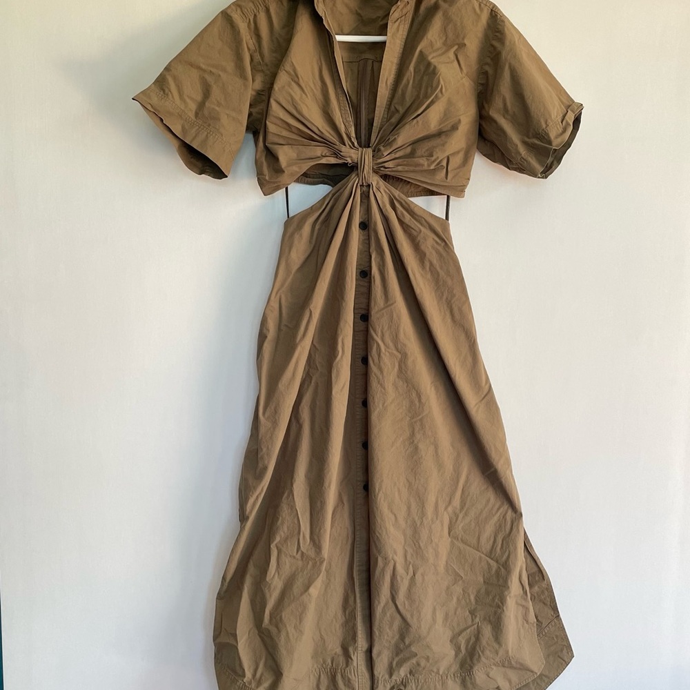 A.L.C. Olive Cutout Maxi Dress - Picture 4 of 13